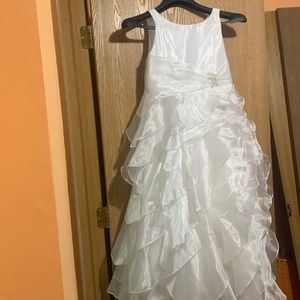 Flower girl dress, sized up to be a 16 for a JR bridesmaid.